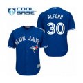 Toronto Blue Jays #30 Anthony Alford Authentic Blue Alternate Baseball Player Jersey