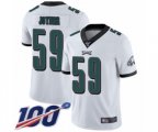 Philadelphia Eagles #59 Seth Joyner White Vapor Untouchable Limited Player 100th Season Football Jersey