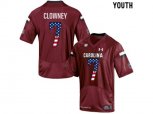 2016 US Flag Fashion-Youth South Carolina Gamecocks Jadeveon Clowney #7 College Football Jersey - Red