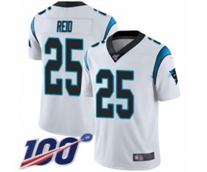 Carolina Panthers #25 Eric Reid White Vapor Untouchable Limited Player 100th Season Football Jersey