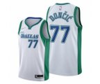 Dallas Mavericks #77 Luka Doncic 2021-22 White City Edition Stitched Jersey