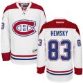 Montreal Canadiens #83 Ales Hemsky Authentic White Away NHL Jersey