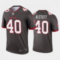 Tampa Bay Buccaneers Retired Player #40 Mike Alstott Nike Pewter Alternate Vapor Limited Jersey