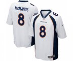 Denver Broncos #8 Brandon McManus Game White Football Jersey
