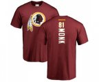 Washington Redskins #81 Art Monk Maroon Backer T-Shirt