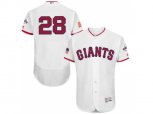 San Francisco Giants #28 Buster Posey White Stitched 2016 Fashion Stars & Stripes Flex Base Baseball Jersey