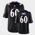 Baltimore Ravens #60 Ja'Wuan James Nike Black Vapor Limited Player Jersey