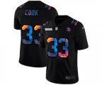 Minnesota Vikings #33 Dalvin Cook Multi-Color Black 2020 NFL Crucial Catch Vapor Untouchable Limited Jersey