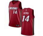 Miami Heat #14 Tyler Herro Authentic Red Basketball Jersey Statement Edition