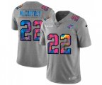 Carolina Panthers #22 Christian McCaffrey Multi-Color 2020 NFL Crucial Catch NFL Jersey Greyheather