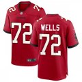Tampa Bay Buccaneers #72 Josh Wells Nike Home Red Vapor Limited Jersey