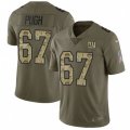New York Giants #67 Justin Pugh Limited Olive Camo 2017 Salute to Service NFL Jersey