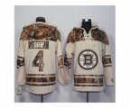 Boston Bruins #4 Bobby Orr Cream Camo Stitched NHL Jersey