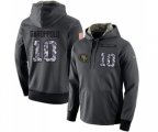 San Francisco 49ers #10 Jimmy Garoppolo Stitched Black Anthracite Salute to Service Player Performance Hoodie