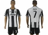 Juventus #7 Zaza Home Soccer Club Jersey