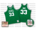 Boston Celtics #33 Larry Bird Authentic Green Throwback Basketball Jersey