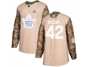 Toronto Maple Leafs #42 Tyler Bozak Camo Authentic 2017 Veterans Day Stitched NHL Jersey