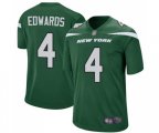 New York Jets #4 Lac Edwards Game Green Team Color Football Jersey