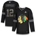 Chicago Blackhawks #12 Alex DeBrincat Black Authentic Classic Stitched NHL Jersey