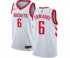 Houston Rockets #6 Vincent Edwards Authentic White Basketball Jersey - Association Edition