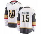 Vegas Golden Knights #15 Jon Merrill Authentic White Away Fanatics Branded Breakaway NHL Jersey