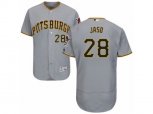 Pittsburgh Pirates #28 John Jaso Grey Flexbase Authentic Collection MLB Jersey