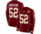 Washington Redskins #52 Ryan Anderson Limited Burgundy Therma Long Sleeve Football Jersey