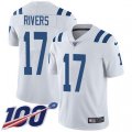 Indianapolis Colts #17 Philip Rivers White Stitched NFL 100th Season Vapor Untouchable Limited Jersey