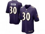 Baltimore Ravens #30 Kenneth Dixon Game Purple Team Color NFL Jersey