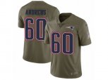New England Patriots #60 David Andrews Limited Olive 2017 Salute to Service NFL Jersey