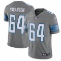 Detroit Lions #64 Travis Swanson Limited Steel Rush Vapor Untouchable NFL Jersey