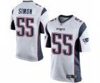 New England Patriots #55 John Simon Game White Football Jersey