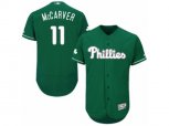 Philadelphia Phillies #11 Tim McCarver Green Celtic Flexbase Authentic Collection MLB Jersey