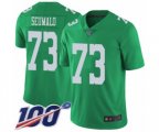 Philadelphia Eagles #73 Isaac Seumalo Limited Green Rush Vapor Untouchable 100th Season Football Jersey