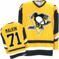 CCM Pittsburgh Penguins #71 Evgeni Malkin Premier Gold Throwback NHL Jersey