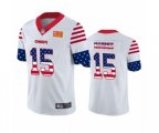 Kansas City Chiefs #15 Patrick Mahomes Limited White Independence Day Football Jersey