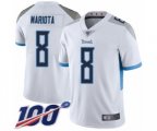 Tennessee Titans #8 Marcus Mariota White Vapor Untouchable Limited Player 100th Season Football Jersey