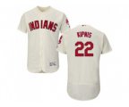 Cleveland Indians #22 Jason Kipnis Cream Flexbase Authentic Collection Stitched Baseball Jersey