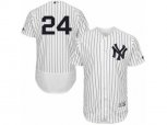 New York Yankees #24 Gary Sanchez White Home Flexbase Authentic Collection MLB Jersey