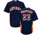 Houston Astros #23 Michael Brantley Authentic Navy Blue Team Logo Fashion Cool Base Baseball Jersey