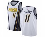 Indiana Pacers #11 Domantas Sabonis White Swingman Jersey - Earned Edition