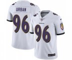 Baltimore Ravens #96 Brent Urban White Vapor Untouchable Limited Player Football Jersey