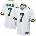 Green Bay Packers #7 Brett Hundley Game White NFL Jersey