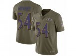 Baltimore Ravens #54 Tyus Bowser Limited Olive 2017 Salute to Service NFL Jersey