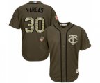 Minnesota Twins #30 Kennys Vargas Authentic Green Salute to Service Baseball Jersey