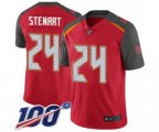 Tampa Bay Buccaneers #24 Darian Stewart Red Team Color Vapor Untouchable Limited Player 100th Season Football Jersey