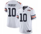 Chicago Bears #10 Mitchell Trubisky White 100th Season Limited Football Jersey