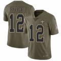 New Orleans Saints #12 Tom Savage Limited Olive 2017 Salute to Service NFL Jersey