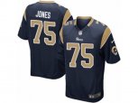 Los Angeles Rams #75 Deacon Jones Game Navy Blue Team Color NFL Jersey