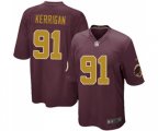 Washington Redskins #91 Ryan Kerrigan Game Burgundy Red Gold Number Alternate 80TH Anniversary Football Jersey